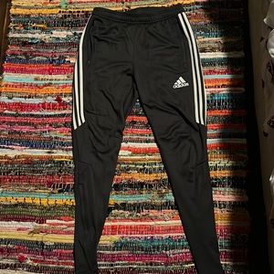 Grey Adidas quarter zip pants